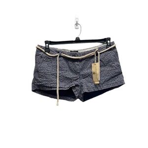 Maison Scotch Small Flowers Print Mini Shorts‎ Blue